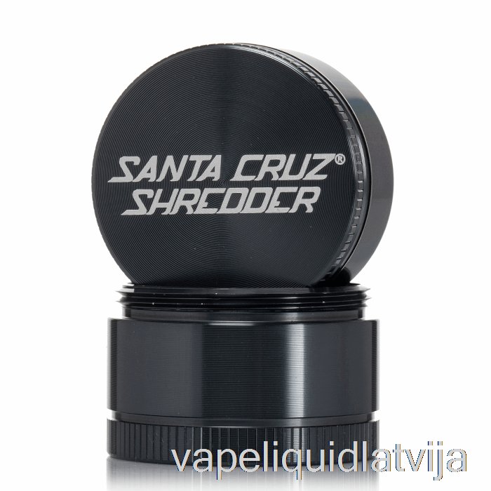 Santa Cruz Smalcinātājs 1,6 collu Mazs Trīsdaļīgs Dzirnaviņas Pelēks (40 mm) Vape šķidrums